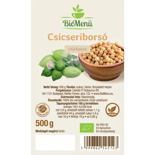 BioMenü Bio Cícer 500 g štítok