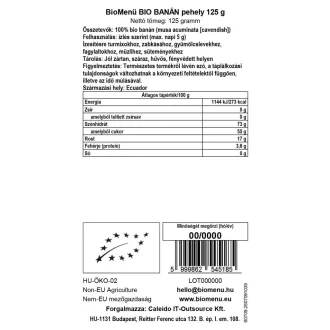 BioMenü Bio Banánové vločky 125 g obrázok produktu