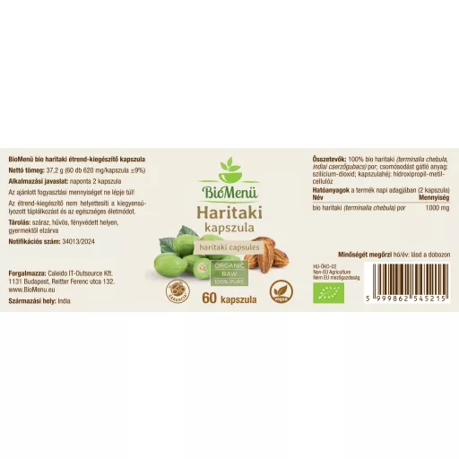 BioMenü bio Haritaki kapsuly 60 ks BLÍZKO DÁTUMU EXPIRÁCIE
