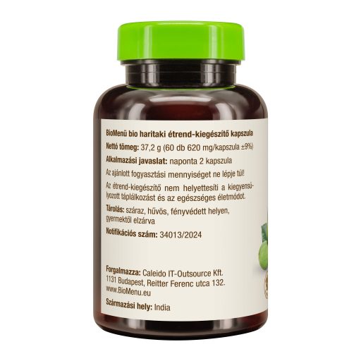 BioMenü bio Haritaki kapsuly 60 ks