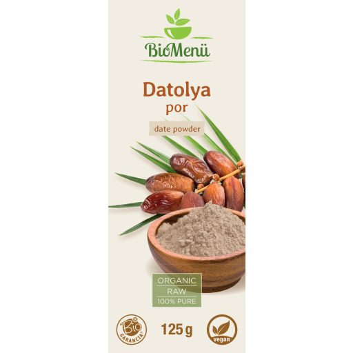 BioMenü Bio Datľový prášok 125 g štítok