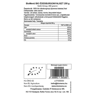 BioMenü Bio múka zo Sladkých Zemiakov 250 g obrázok produktu
