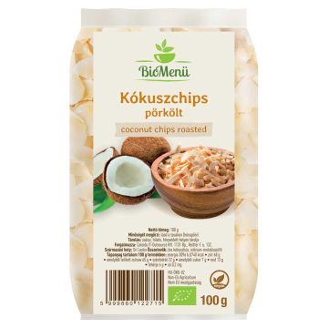 BioMenü Bio Kokosové Chipsy pražený 100 g