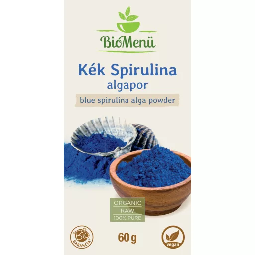 BioMenü Bio Modrá Spirulina prášok 60 g štítok