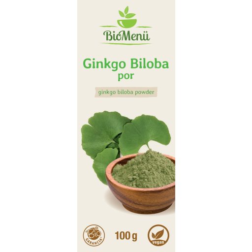 BioMenü bio Ginkgo Biloba prášok 100 g štítok
