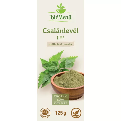 BioMenü Bio Žihľavový List prášok 125 g štítok