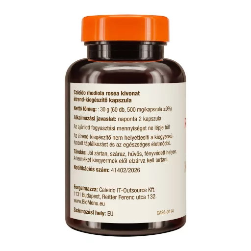 Caleido Rhodiola Rosea extrakt kapsuly 60 ks obrázok produktu vľavo