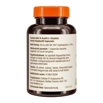 Caleido NAC N-Acetyl-L-Cysteín kapsuly 60 ks obrázok produktu