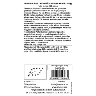 BioMenü Bio 7-Hubová Arabika Káva 100 g obrázok produktu