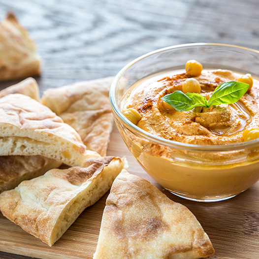 Krémový hummus s koreňom macy